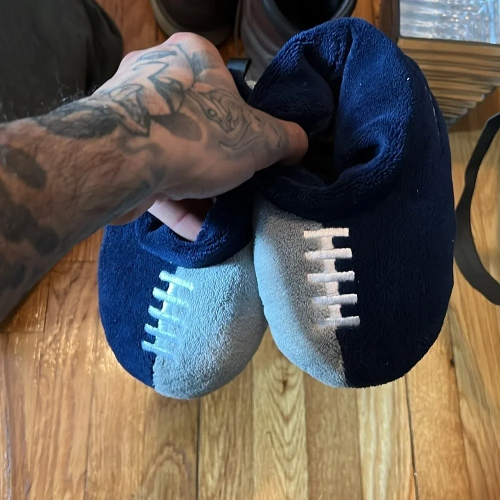 New England patriots XL bedtime house slippers  for youth